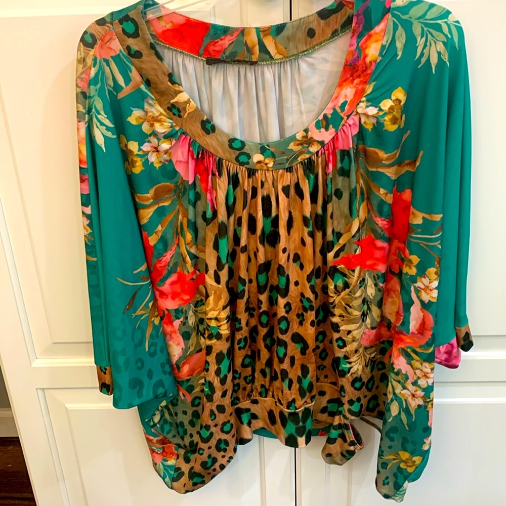 Orna Farho Leopard Print Blouse